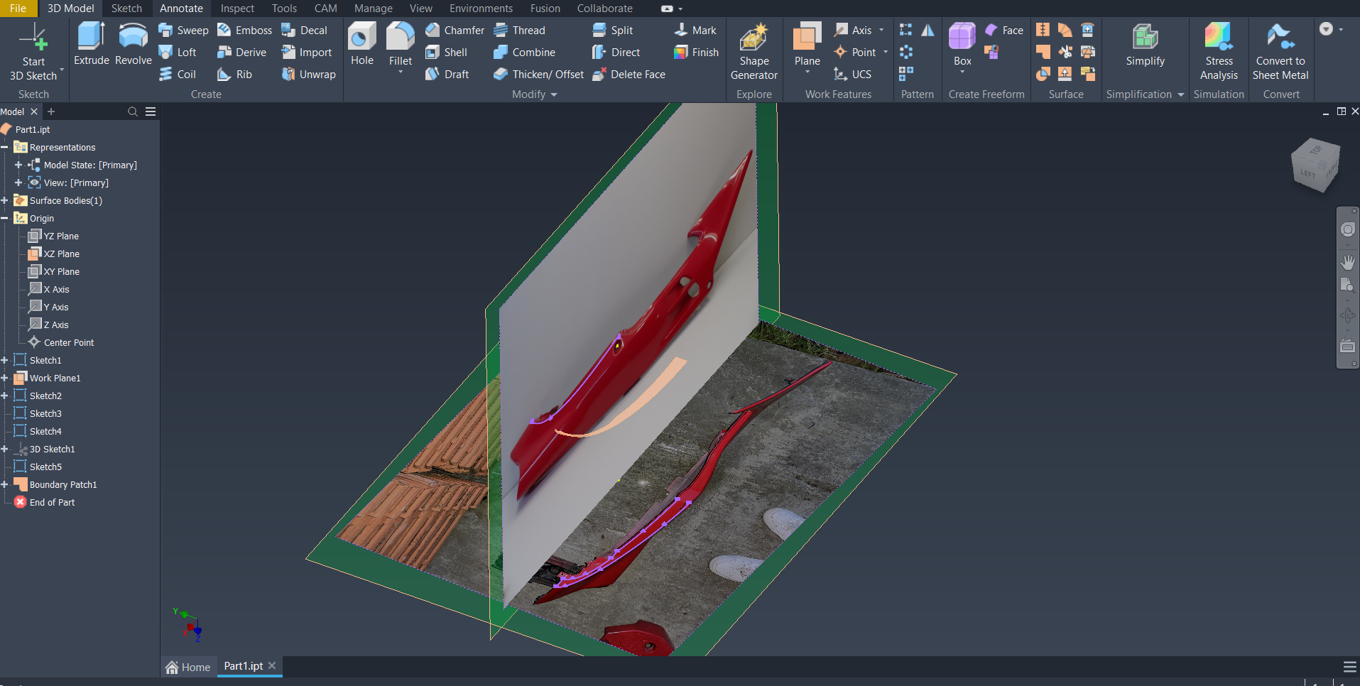 Honda VFR750 RC36 Seat Cowl - Original Design (Work in Progress)