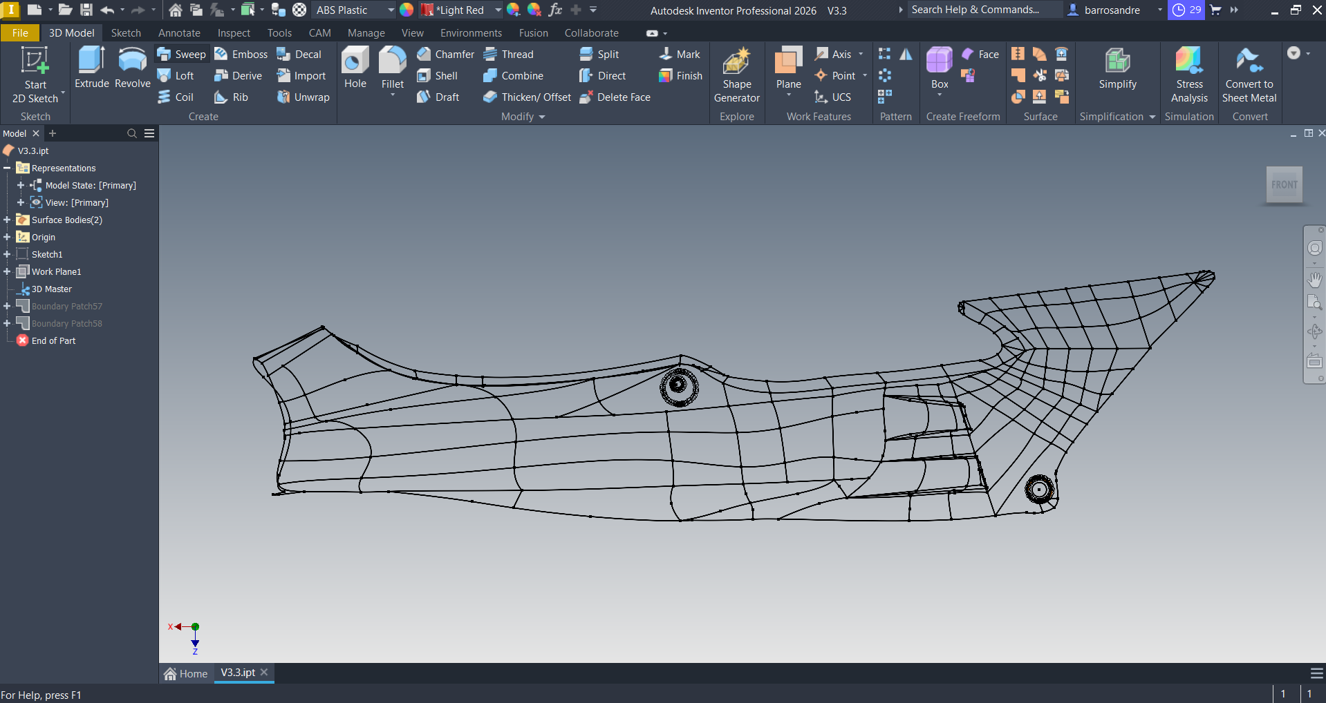 Honda VFR750 RC36 Seat Cowl - Version 3 (Nearly Finalized)